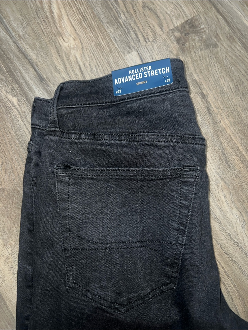 Hollister Men's Black to Gray Ombre Stretch Jeans Sz 33x32 nwt - Picture 2 of 5